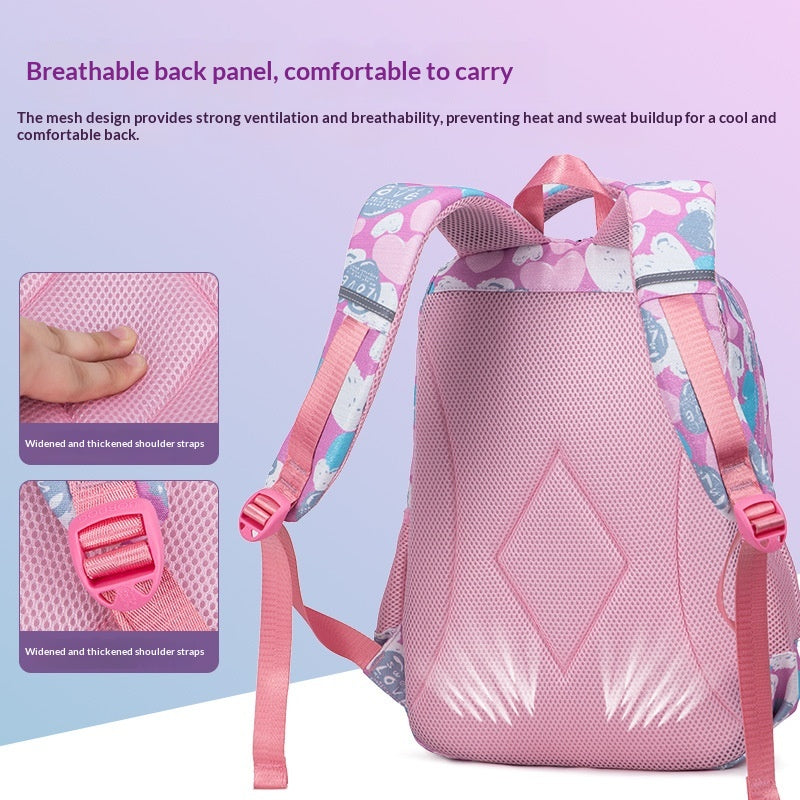 Sac d'école Cat Cartoon Cartoon Cat pour enfants