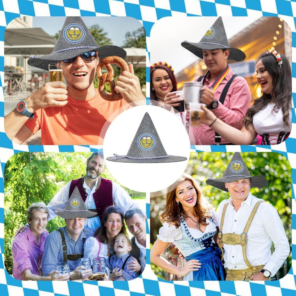 2-Pack Traditional Carnaval Hat Oktoberfest Accessoires de costume pour adultes