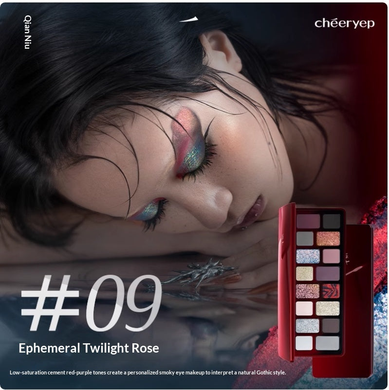Palette à paupières de 16 couleurs Matte et finitions Shimmer pour Cosplay