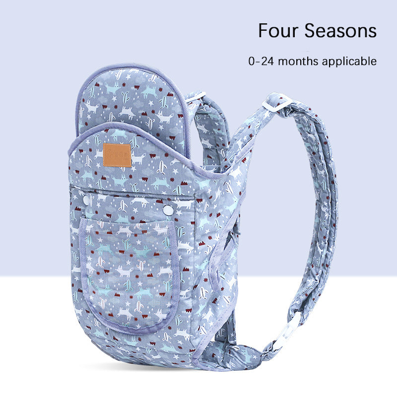 Porte-bébé multifonctions avec avant respirant et dos en été