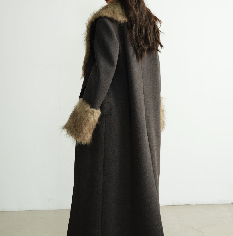 Blazer de puissance extra-long pour les femmes