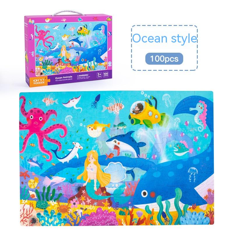 Boîte cadeau Puzzle portable Jouets éducatifs pour l'éducation précoce