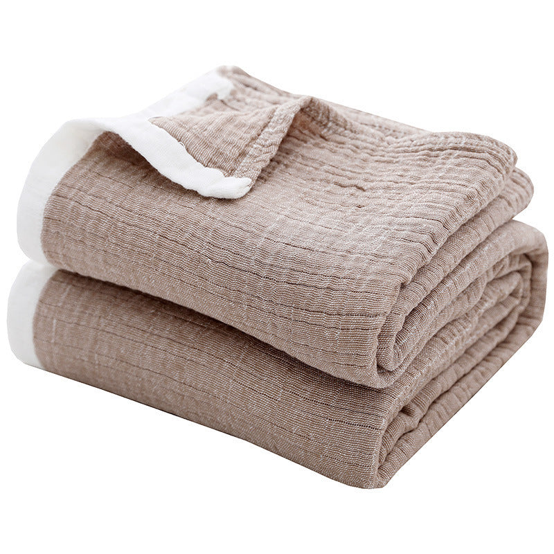 Couverture pour serviettes multicouches de couleur coton tout-cuton Gauze