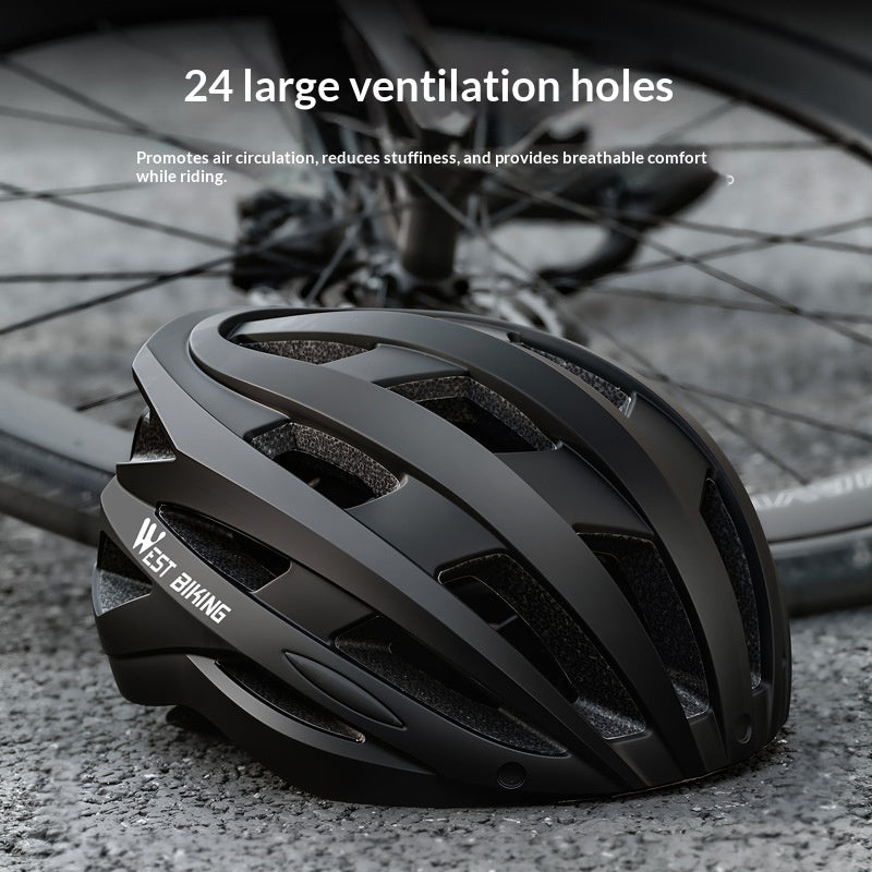 Casque de vélo amélioré avec lunettes intégrées