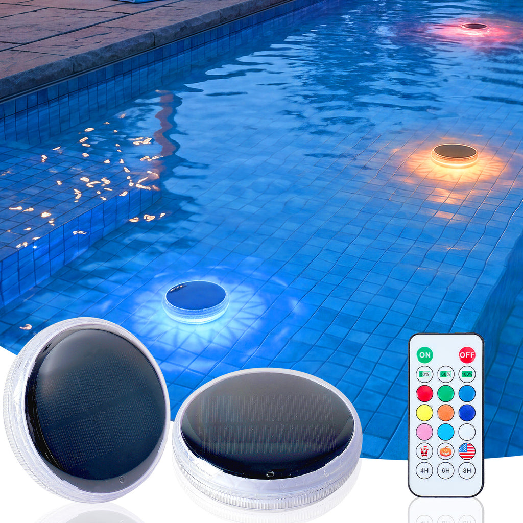 Pool flottante rechargeable solaire Lights-2 Pack