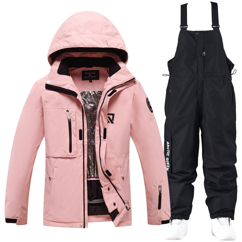 Costume de ski pour hommes et femmes en plein air Veneer Double Board