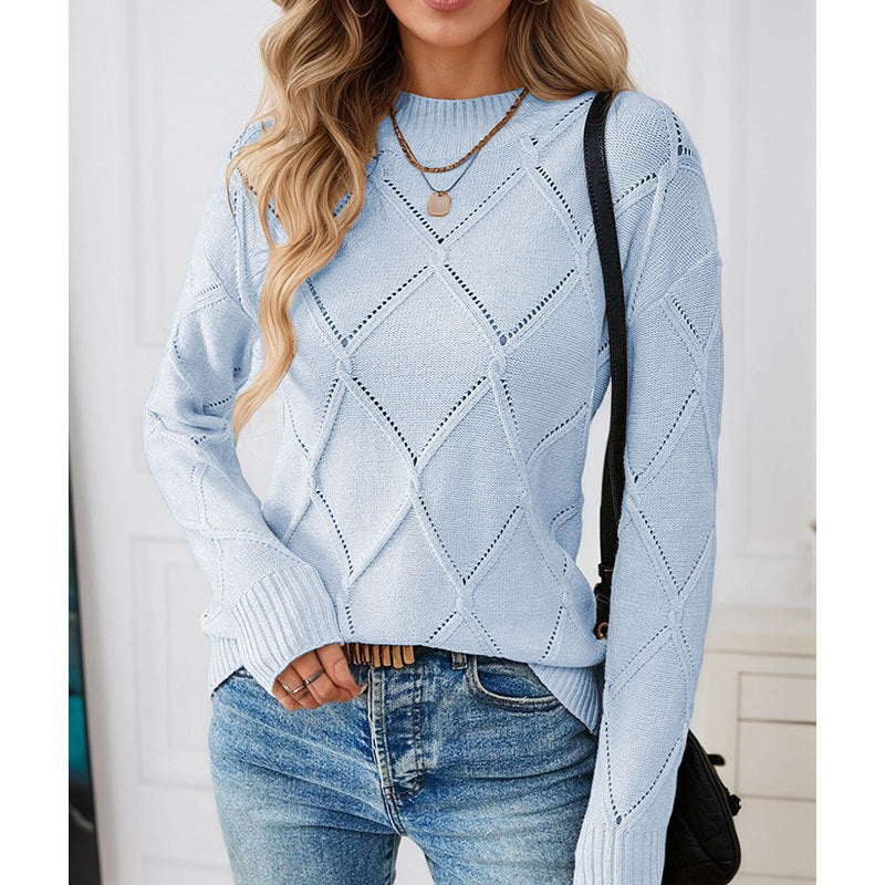 Femmes Col d'équipage Pull-over Top