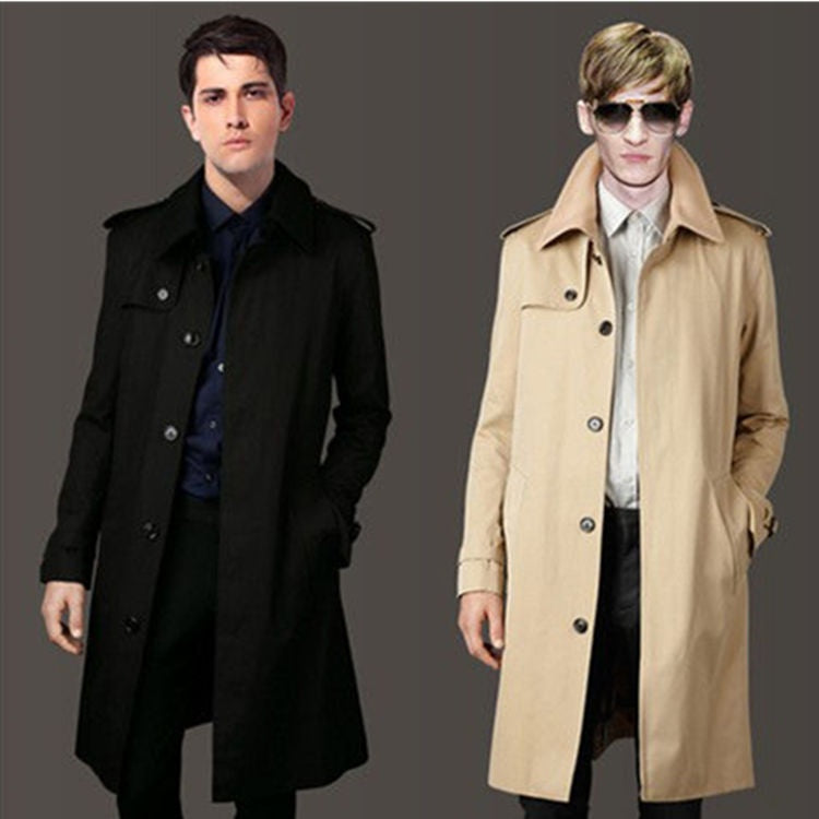 Manteau long à manches simples et élégant de taille Plus