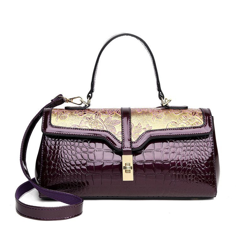 Sac de rangement en crocodile de grande capacité