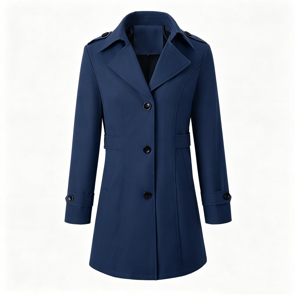 Printemps Automne Cintre à tête unique Figurine flatteur Vêtements de travail Coat