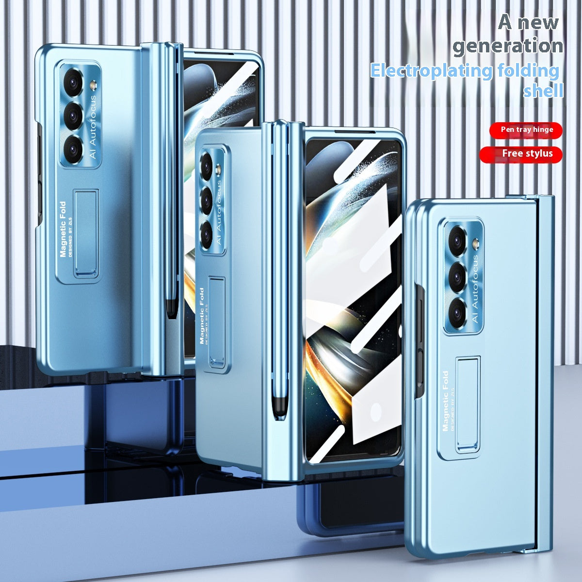 Étui de téléphone à puce Zfold5 à aspiration magnétique