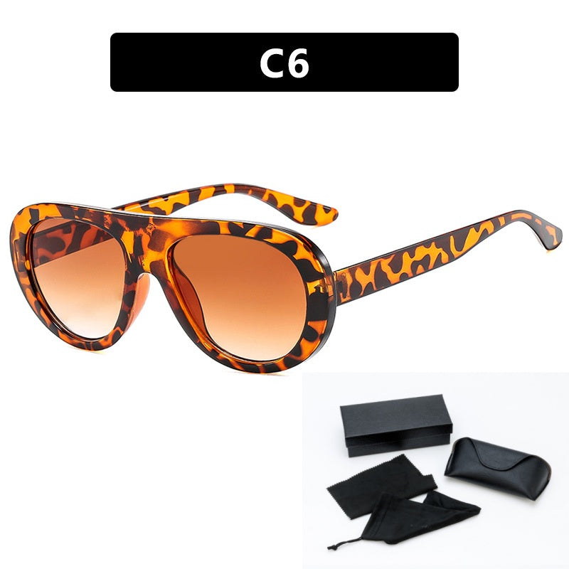 Lunettes de soleil de style grenouille pour femmes