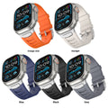 Bracelet de montre de sport en caoutchouc fluoré en alliage