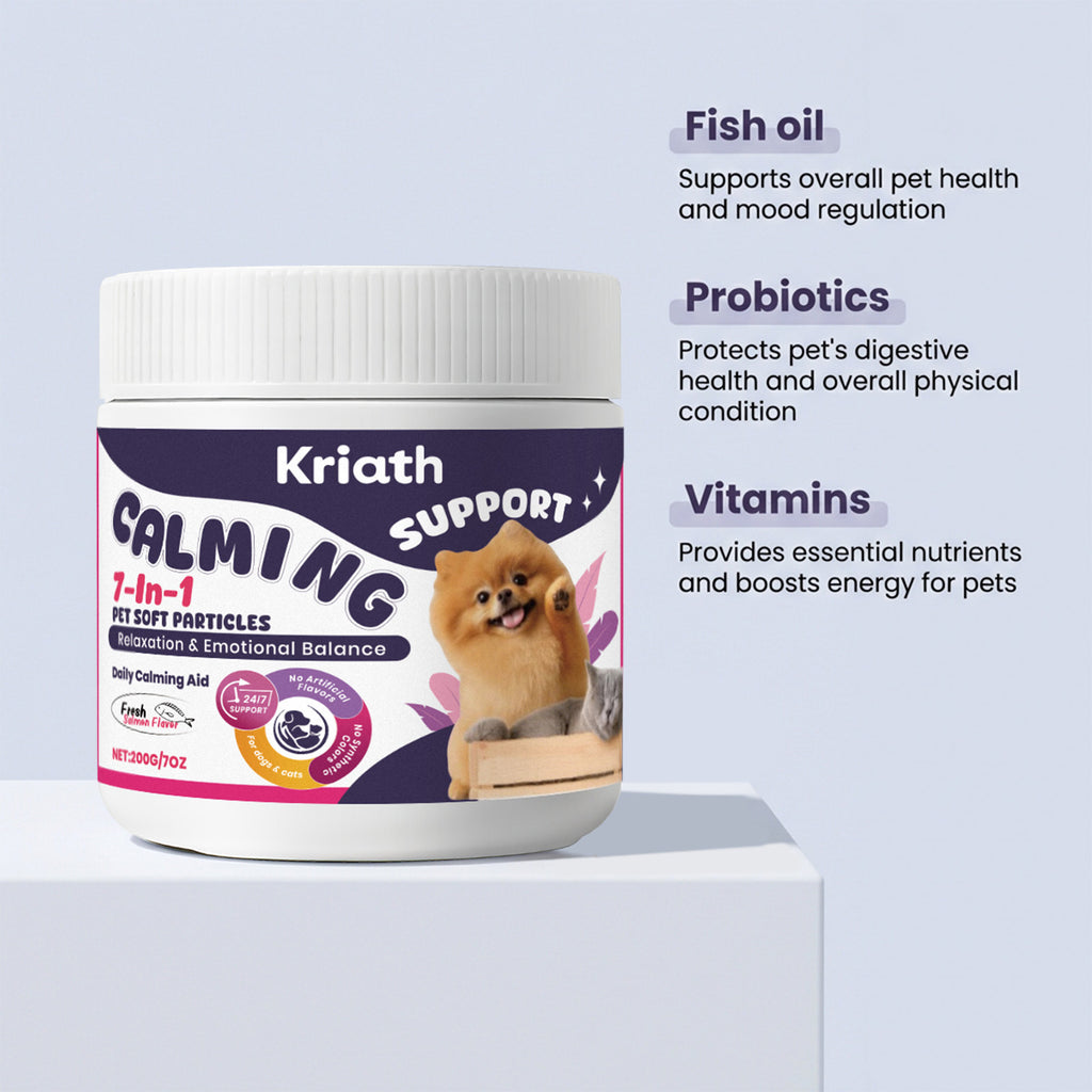 Calmer les particules douces de support pour animaux de compagnie