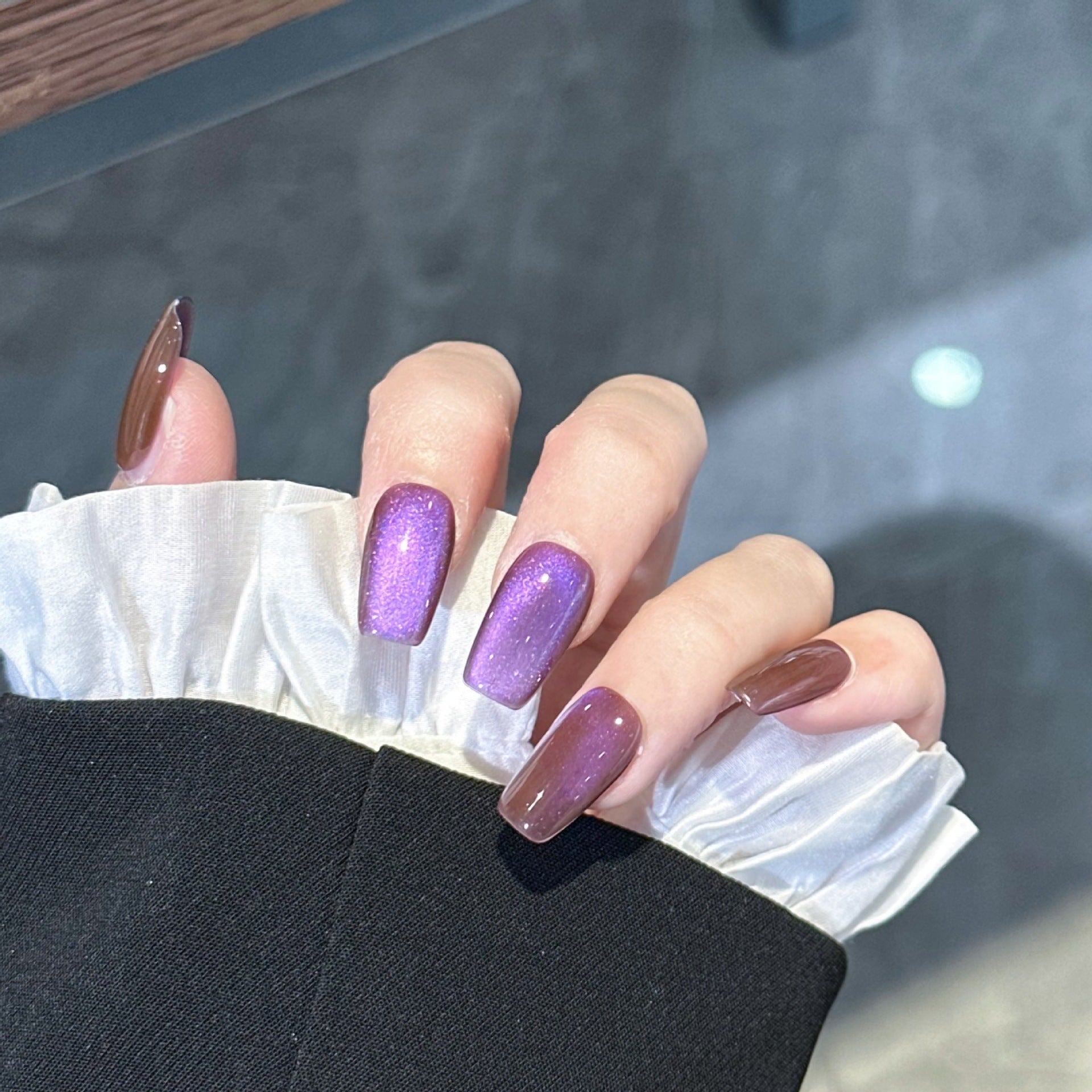 Femmes Solide-couleur Hand made Wearable Nails