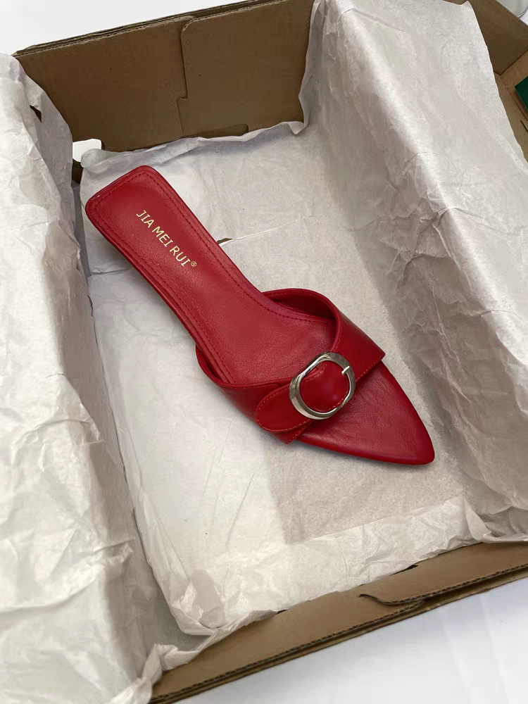 Femmes Sexy Stiletto pointu bouche de poisson une-sangle diapositives