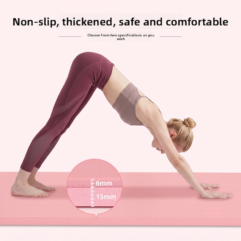 Antidérapant, épais, élargi et allongé tapis de yoga pour les hommes et les femmes, adapté pour