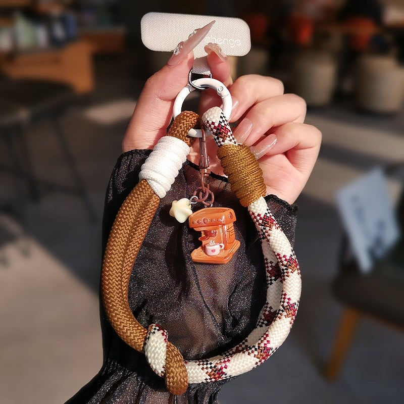 Portable de voyage extérieur Tag Woven Téléphone Lanyard