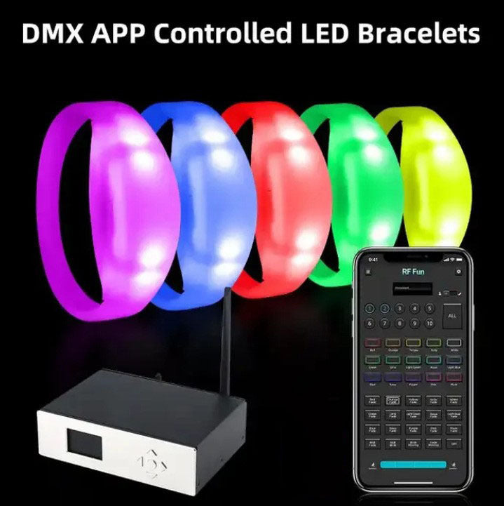 Concert and Music Festival Cheering Props LED Light-up Bracelets