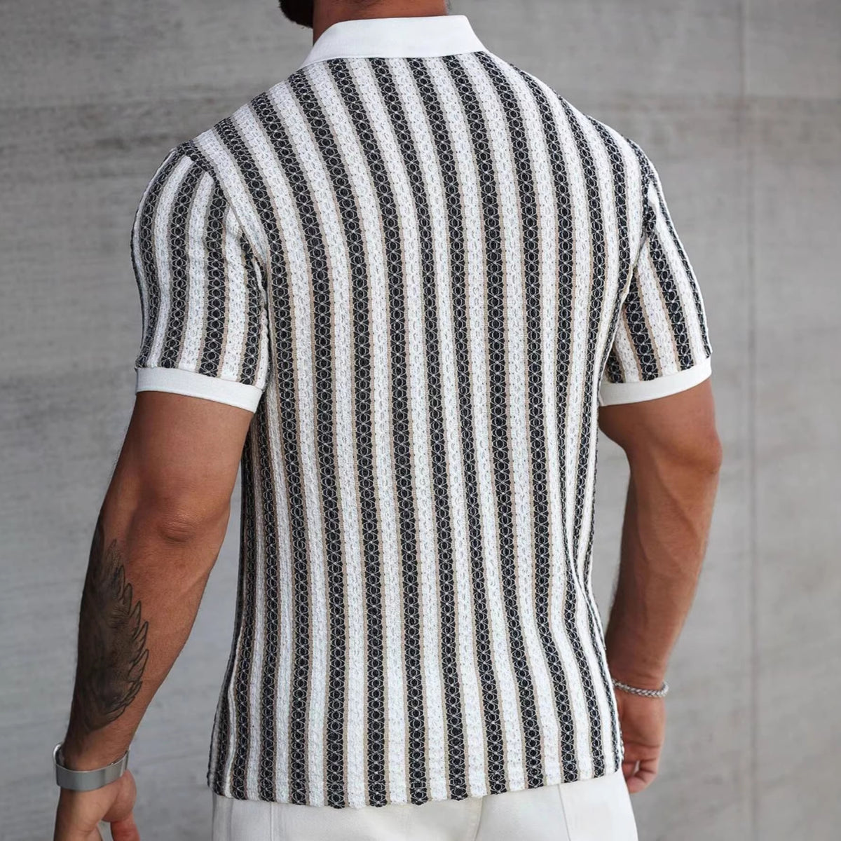 Polo d'été léger-Luxury casual pour hommes manches courtes