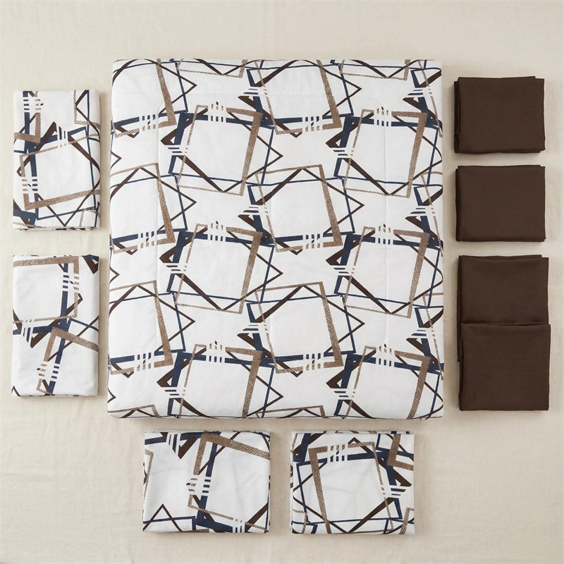 9 pièces dans un sac et jeu de garniture