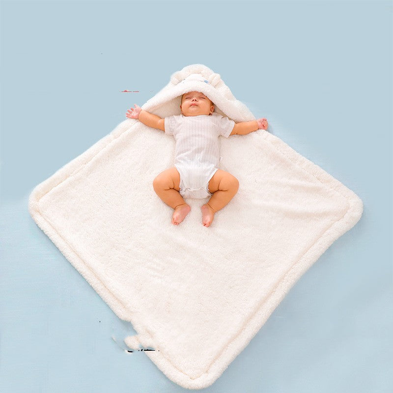 Nouveau-né emballage épais Quilt imprimé lambswool Cuggling
