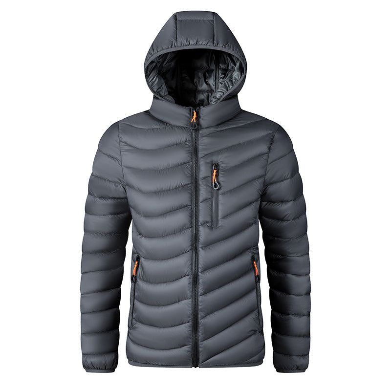 Manteau rembourré en coton de plus grande taille avec un capot amovible