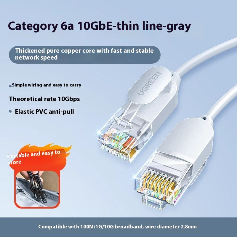 Réseau vert câble ménage Gigabit Super Six