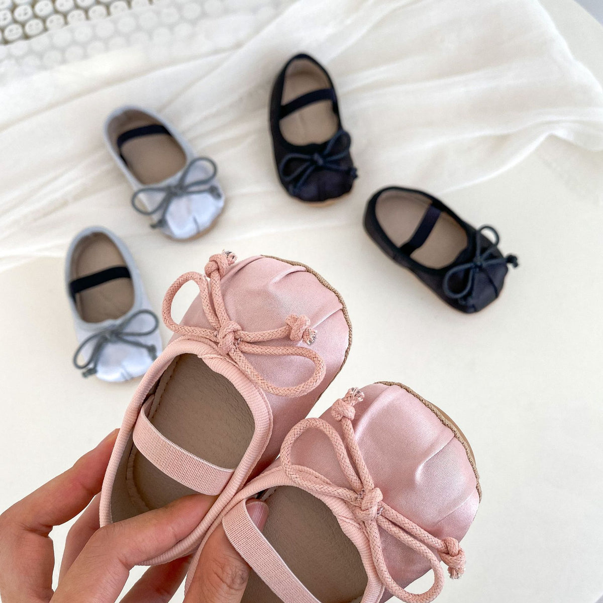 Dentelle de printemps Bow Chaussures bébé fille