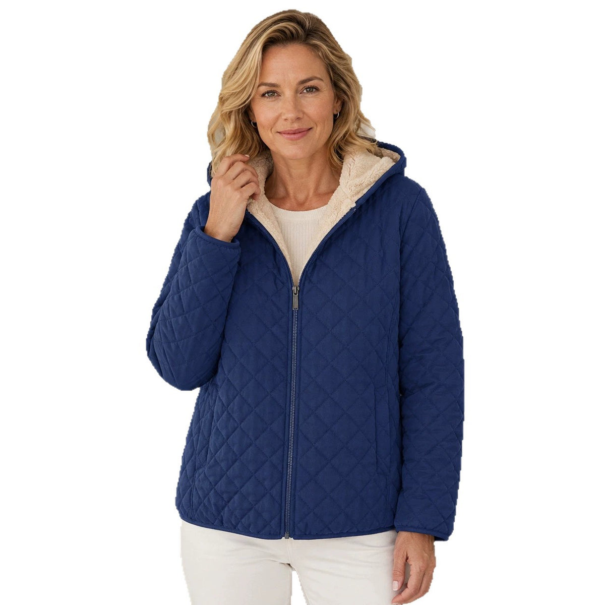 Manteau en coton à capuche courte pour femmes