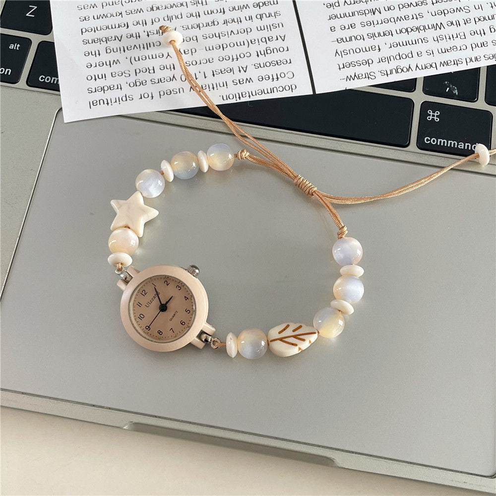 Créative Niche Unpopular Sweet Perled Watch Ins Style Haute Apparence