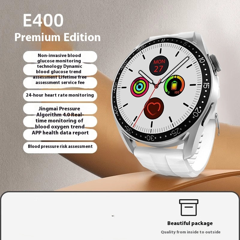 Montre de glycémie non invasive ECG Blood Pressure Heart Rate Smart Bracelet