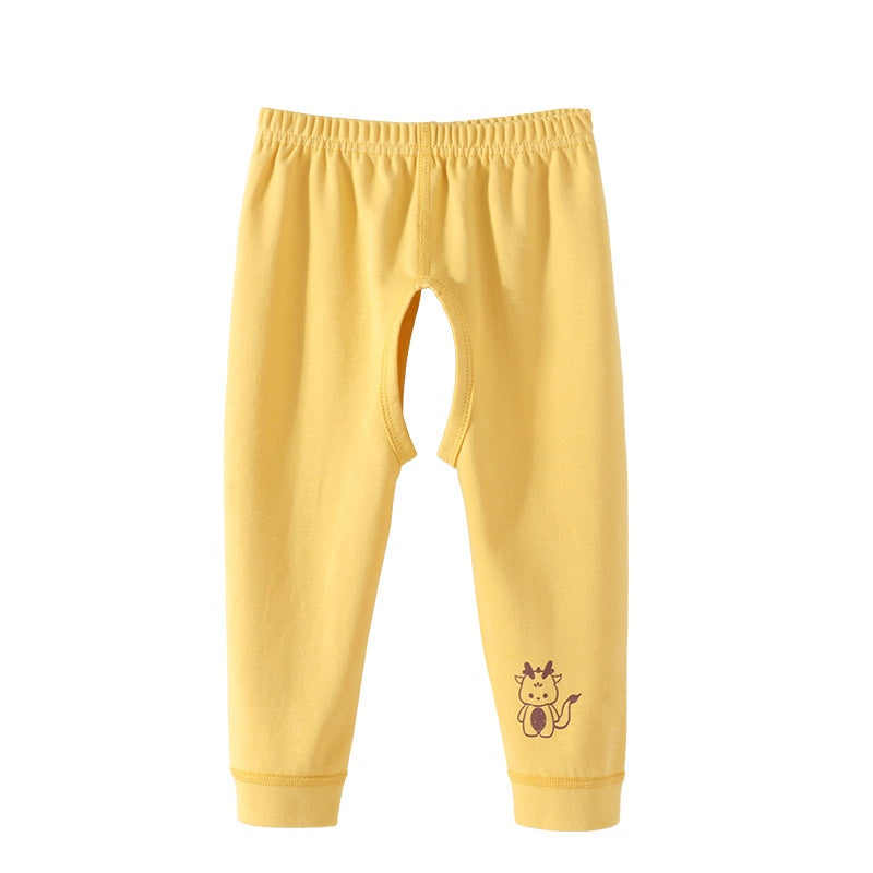 Garçon Pantalon à siège ouvert Pantalons Bébé Pantalon Pure Coton