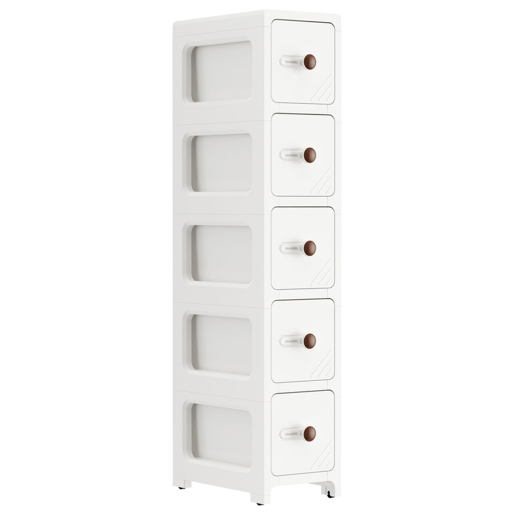 Cabinet de rangement en plastique multi-tier style tiroir salle de bains