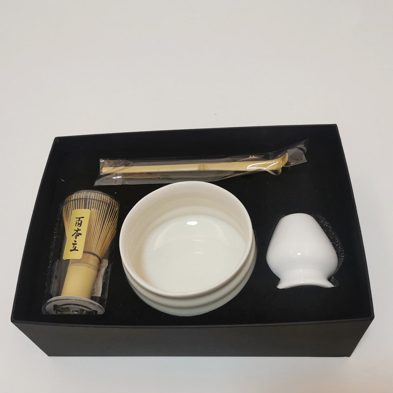 Jeu d'outils japonais de fabrication de Matcha coloré glacé Kiln changement de scroub Bowl
