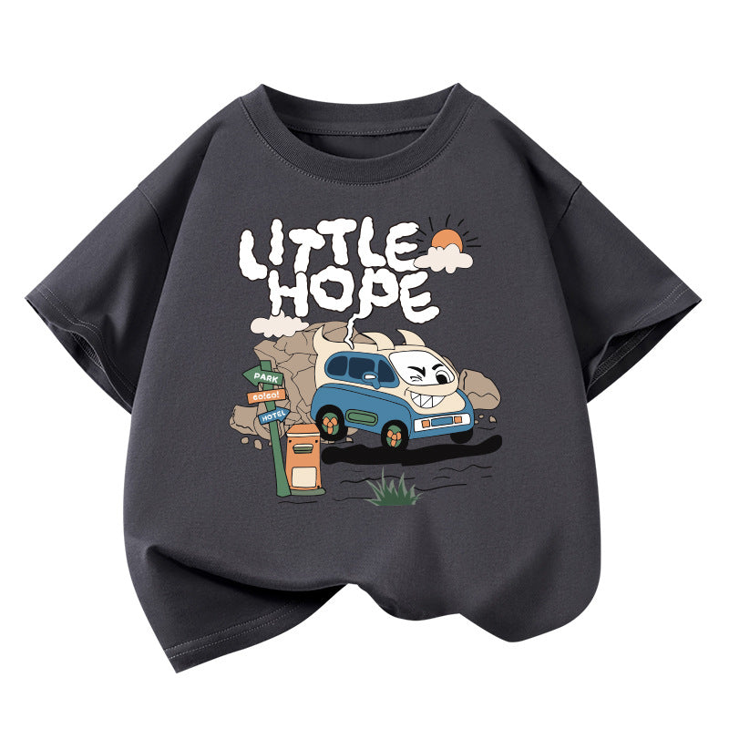 T-shirt en coton à manches courtes pour garçons