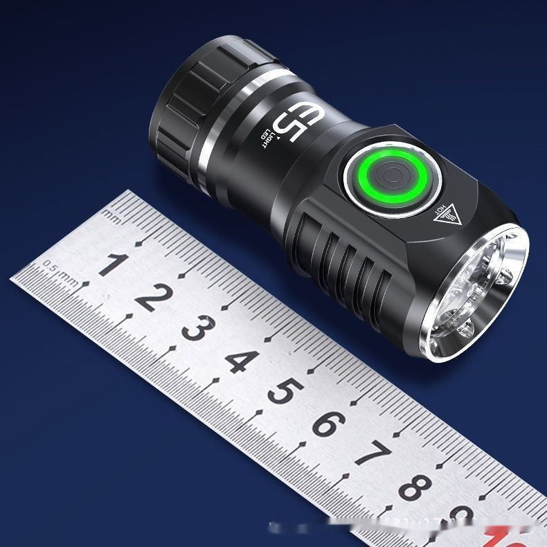 Mini lampe de poche compacte en alliage d'aluminium