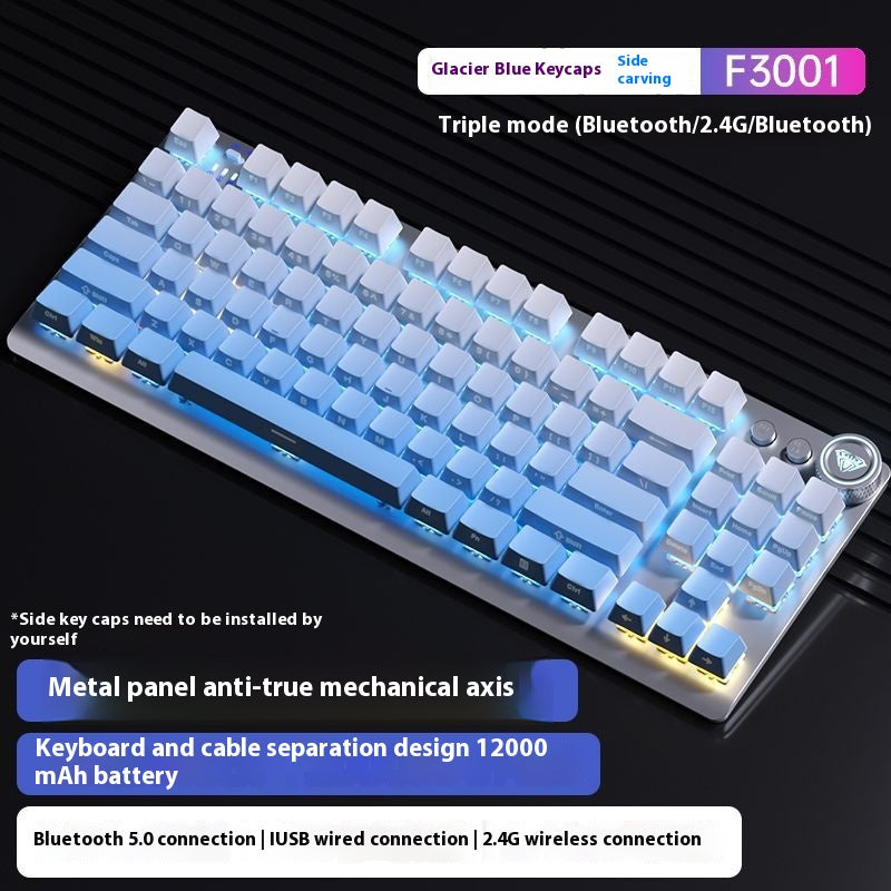 Tarantula Clavier mécanique sans fil côté gravé Bluetooth à trois modes