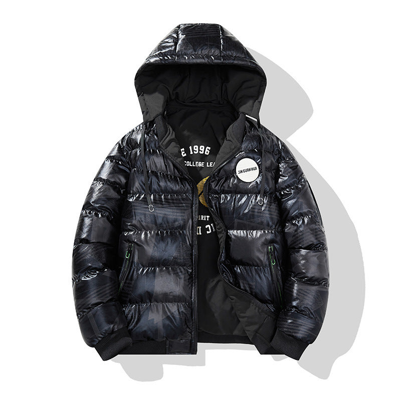 Veste à capuche rembourrée en coton pour homme Plus de taille en coton manteau pour homme