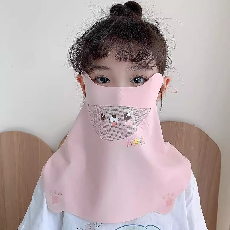 Masque d'été pour la protection des UV et du visage pour les enfants