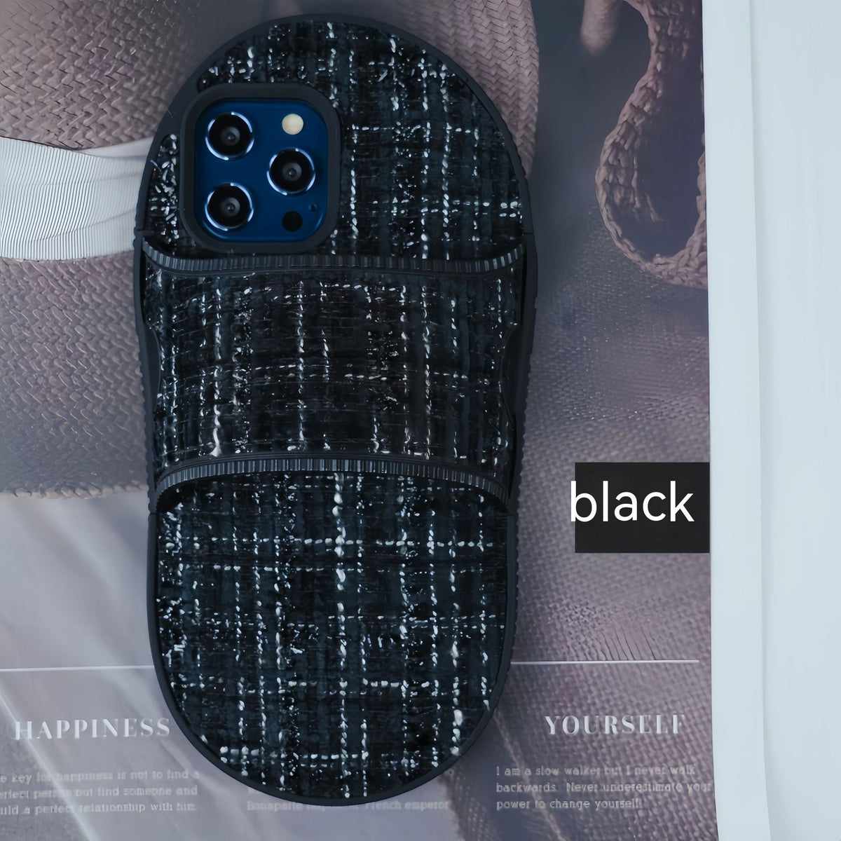Étui téléphonique pour chaussons en Strass