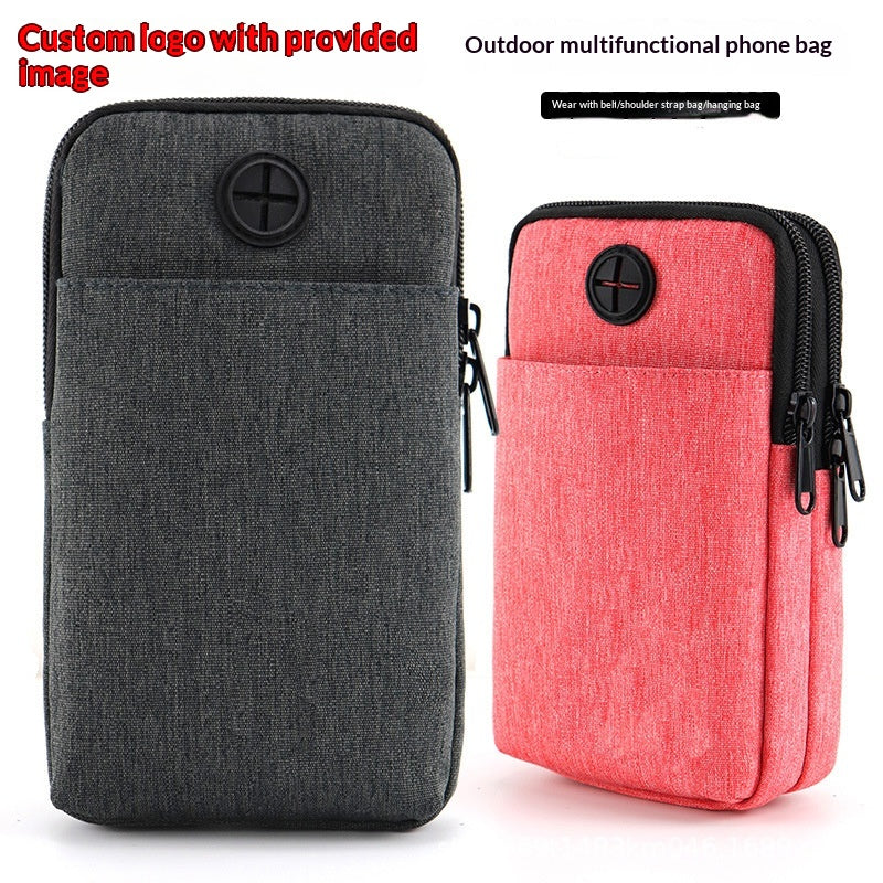 Oxford Cloth Waterproof Sport Outdoor Crossbody Phone Bag