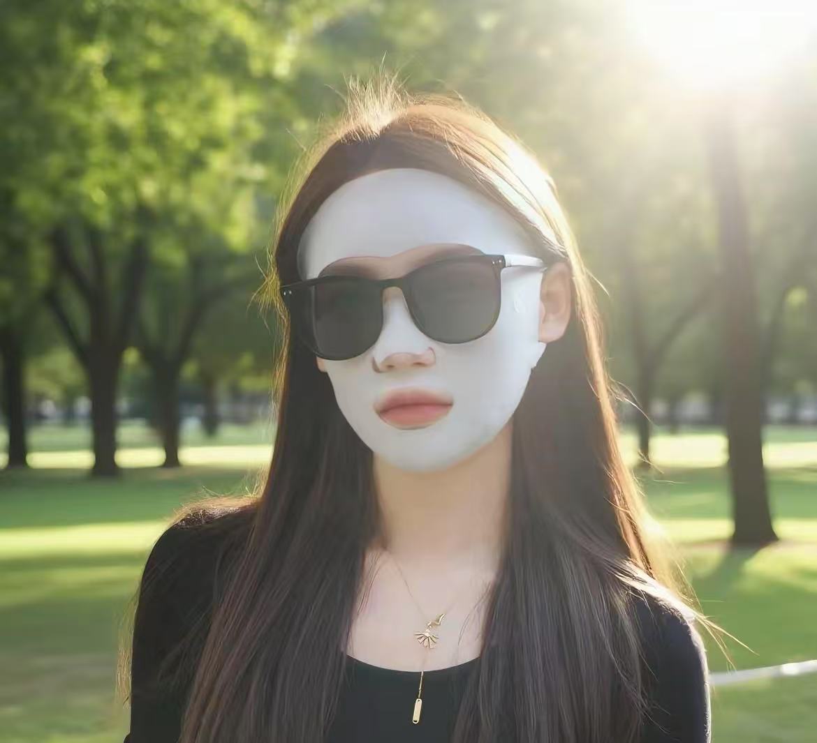 Masque visage protecteur du soleil pour les femmes Protection complète contre les UV