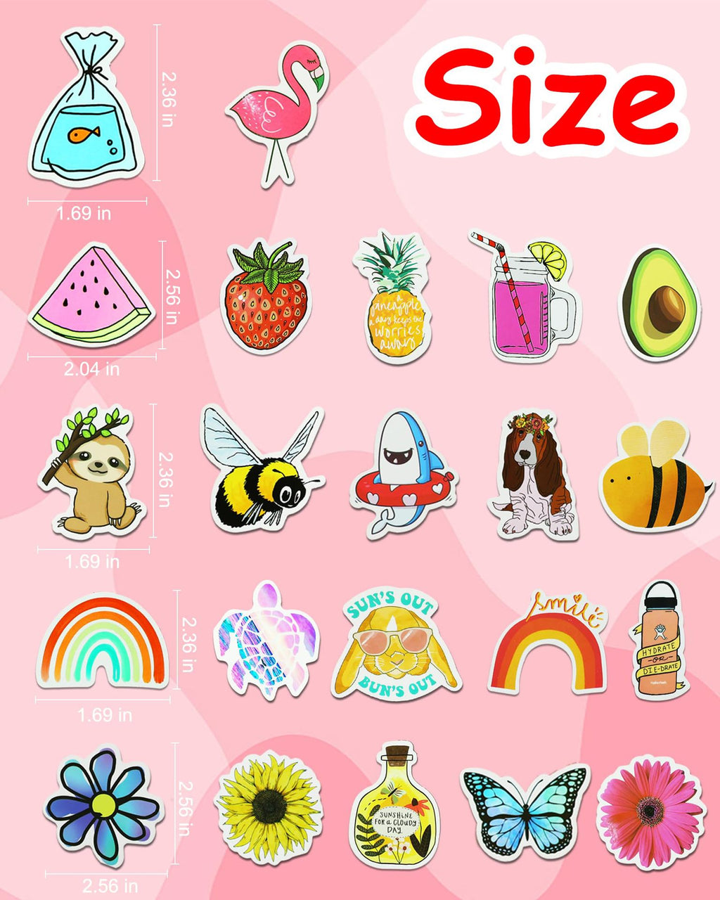 Stickers Style 200 pièces Bricolage décoratif notebook de bagages Etiquette imperméable