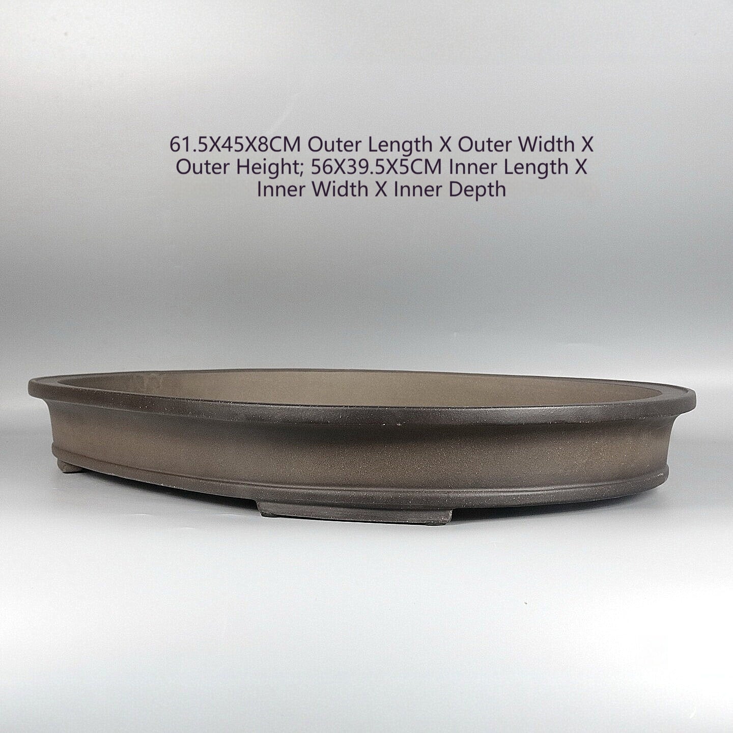 Antique-Style Ovale Shallow Basin fait main