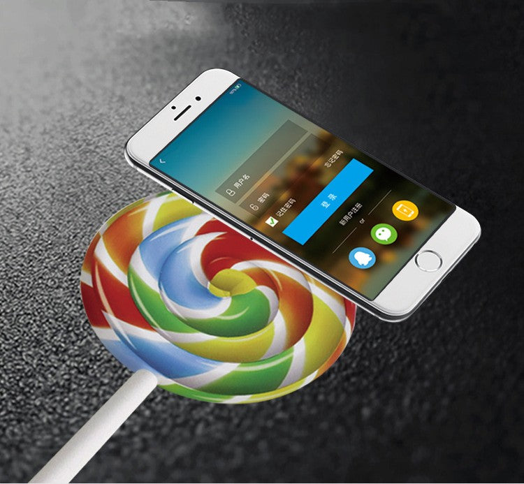 Modèle créatif Lollipop sans fil charge rapide appareil