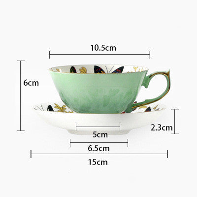 Coupe de café en céramique de luxe et Saucer