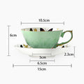 Coupe de café en céramique de luxe et Saucer