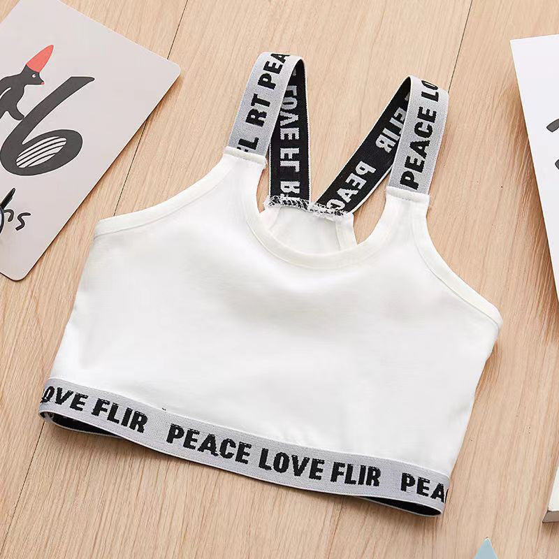 Filles Cotton Tank Top Conçu pour les jeunes femmes Sporty Style avec un flattering Retour Détail