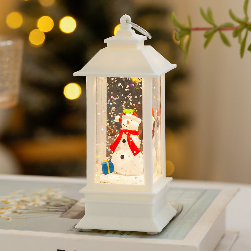 Décorations de Noël Atmosphère Disposition Props Eau Intérieur Nuit Lumières Bureau Créatif